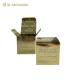 Gold Card Paper Folding Card Box Glass Jar Packing Eye Cream Card Paper Box Skin Care Cardboard Box