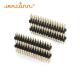 Dual Row 2.54 Pin Connector Pin Header Straight DIP Type  4 - 80 Contacts Right Angle Header