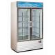 Double Glass Door Freezer , Stand Up Freezer Glass Door Easy Adjustable