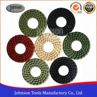 Good Flexibility 4 Inch Diamond Stone Polishing Pads With Big Center Hole