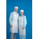 Embossed White Plastic Aprons Medical 0.02MM Thickness For Hospital