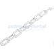 Durable 2 MM White Plastic Chain Link For Warning HDPE Traffic Safety