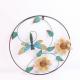 Modern Metal Wall Hanging Ornaments Round Frame With Dragonfly Butterfly Leaf Flower