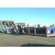 Challenging Yard Giant Inflatable Obstacle Course 30 Meters Long Fireproof