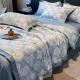 National Standards Color Fastness Grade Ice Silk Bedding Set Bed Cover Sheet for 2.0m Bed