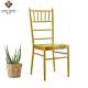 SGS ISO Gold Chiavari Dining Chairs Wedding Powder Painting Finished