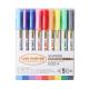 Double line outline pen 9 colors marker highlighter color marker fluorescence pen