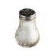 small bulb shape shaker bottle glass spice jar with stainless lid plastic cap