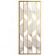 Stainless steel frame gold and glass room divider interior decoration
