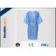 Multifunction 16-80G Disposable Isolation Gowns Ultrasonic Heat Seal Blue/Yellow Coats