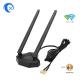 2.4GHz 5GHz Dual Band Antenna Magnetic Base for PCI-E WiFi Network Card Wireless Router
