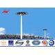 40M Outdoor Hot Dip Galvanized High Mast Tower With Rasing system for Stadium Lighting