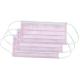 China pink hospital non sterile disposable surgical mask with earloop