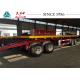 10 Meter 4 Axle Truck Drawbar Trailers , Pull Trailers America Type Mechanical Suspension