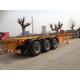 2 / 3 Axles Skeleton Container Semi Trailer Trucks , container transport