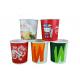 Full Colour Print Take Out Soup Bowls With Lids For Restaurant , Eco Friendly