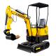 HT10B 1000kg Crawler Mini Hydraulic Excavator EPA/EURO 5 Home Use