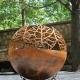 Customized Thickness Outdoor Fire Ball Fire Pit Sphere Outdoor Wood Burning Fire Pit