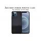 Glossy Surface Black Carbon Aramid Fiber iPhone Case For iPhone 12 Pro Max