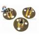 Zinc plated Round Base Hole Tee Nuts Or Furniture Nut With Three Brads