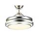 Acrylic Shape Invisible Remote Control Ceiling Fan Light With ABS Blade 50Hz