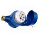 Blue Magnetic Vane Wheel Water Meter / Dry Dial Hot Water Meter DN50
