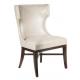 High back Solid beech wood White pu/leather upholstery dining chairs,wing chair, arm chair,side chair for dining rooms