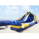 3 Lanes Inflatable Giant Slide , Pool Blow Up Water Slide Massive For Beach Shore
