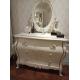 Apartment Classic French Furniture Dresser With Mirror Three Big Drawers