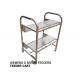 Durable stainless steel Siemens D SERIES Feeder Cart with 2 layers and 25 feeder slots storage capacity per layer