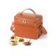 Practical Leather Insulated Lunch Bag Cooler Waterproof Durable