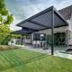 10x12 Aluminum Gazebo Villa Garden Leisure Shade Outdoor With Metal Roof