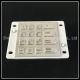 Weather Resistant Waterproof Keypad Sus 304 Stainless Steel With Rubber Buttons
