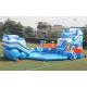 Inflatable Summer Shark Theme Water Park Playground Digital Printing