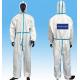 PPE Disposable Protective Suit  In Laboratory Hospitals Health And Safety