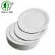 7in 200C Eco Friendly Microwavable Food Containers Biodegradable Sugarcane Plates