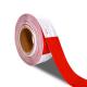 2 Inch Red And White Prismatic Reflective Caution Warning Tape For Trailers