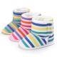 Hot sale 2019 warm cotton Rainbow striped 0-18 months boots shoes for baby