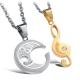 New Fashion Tagor Jewelry 316L Stainless Steel couple Pendant Necklace TYGN332