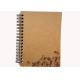 15 * 11cm size 350GSM kraft paper cover OEM Recycled Paper Notepad