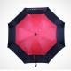 Auto open Double Layer Canopy Vented Umbrella Compact With EVA Foam Straight Handle