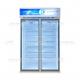 OEM Service Upright Glass Display Freezer With Variable Frequency