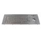 USB Top Panel Mount 69 Keys Industrial dot braille Keyboard With Laser Trackball
