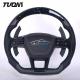 Matte Carbon Fiber Leather Audi RS6 C8 Steering Wheel With LED Display