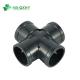 Type Black PP Cross Tee for Agriculture Irrigation Pipe Fittings Made of 100% Material
