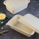 500 600ML Disposable Compostable Cornstarch Meal Lunch Box Fast Food Packaging Box