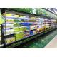 Hypermarket Large Volume Open Multideck Fridge For Dairy Food
