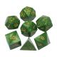 Green Marble Natural Resin RPG Dice Multi - Noodle Dnd Dice Set