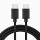 Round  3A Usb C To Type C Cable , Type C Charging Cable For Samsung Xiaomi