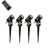 3.2V 6000K Solar Powered Garden Lights Smart Control 270 Degree Adjustable 4PCS